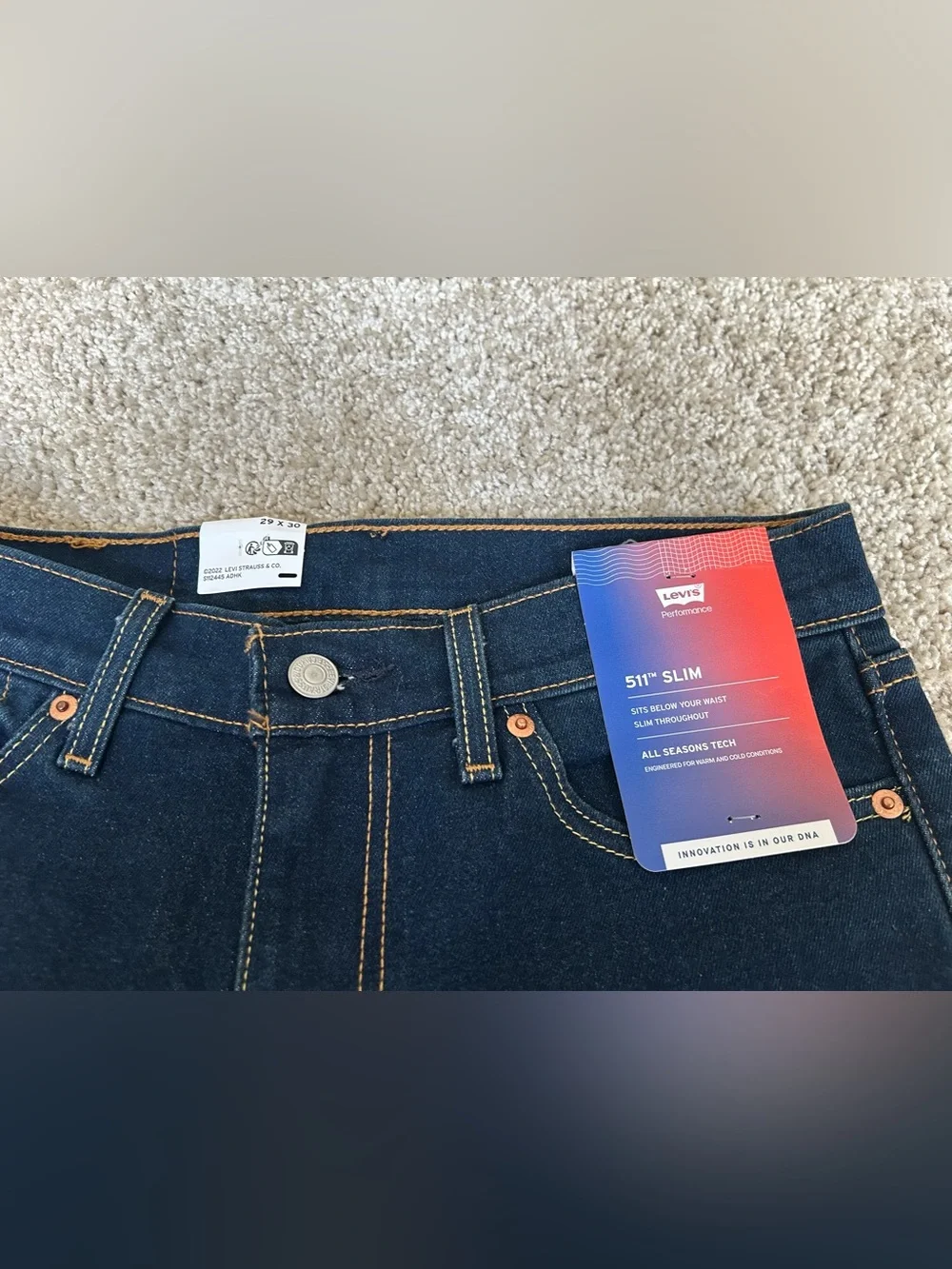 NWT - Men’s Levi's 511 Slim-fit Jeans (W29xL30)